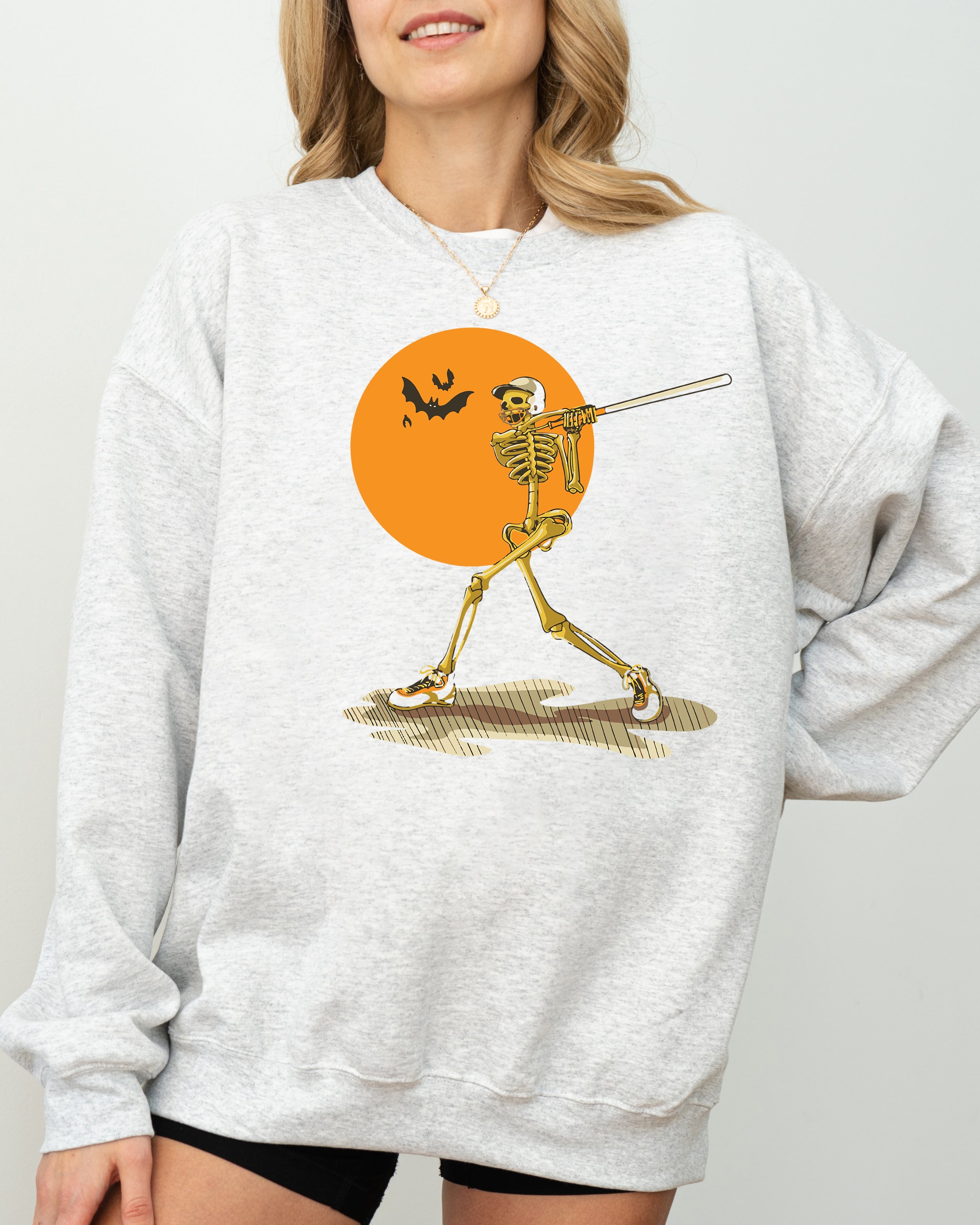 Golf, Skeleton, Spooky, Funny, Witch, Aesthetic, Meme, Halloween, Costume Sweatshirt
