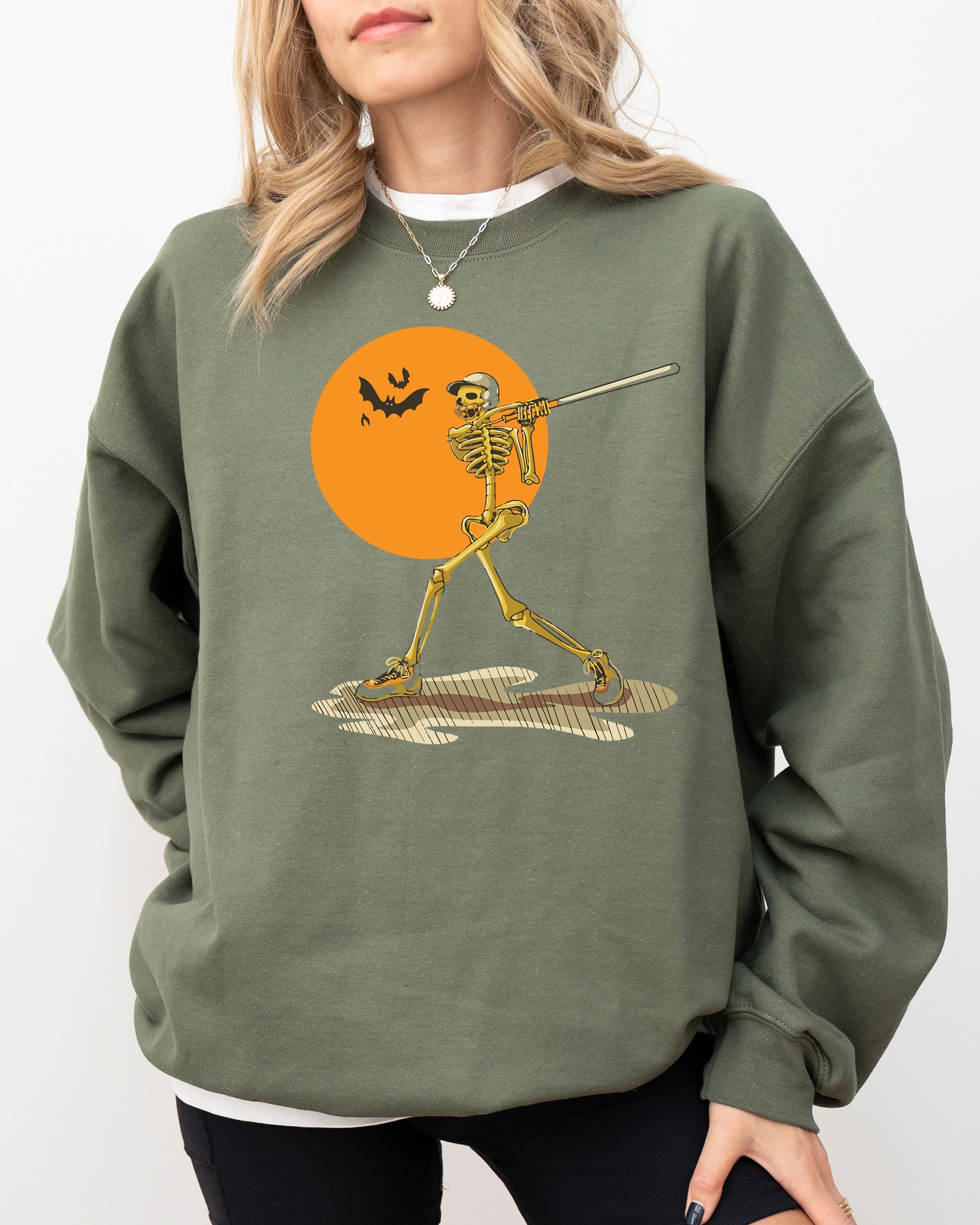 Golf, Skeleton, Spooky, Funny, Witch, Aesthetic, Meme, Halloween, Costume Sweatshirt