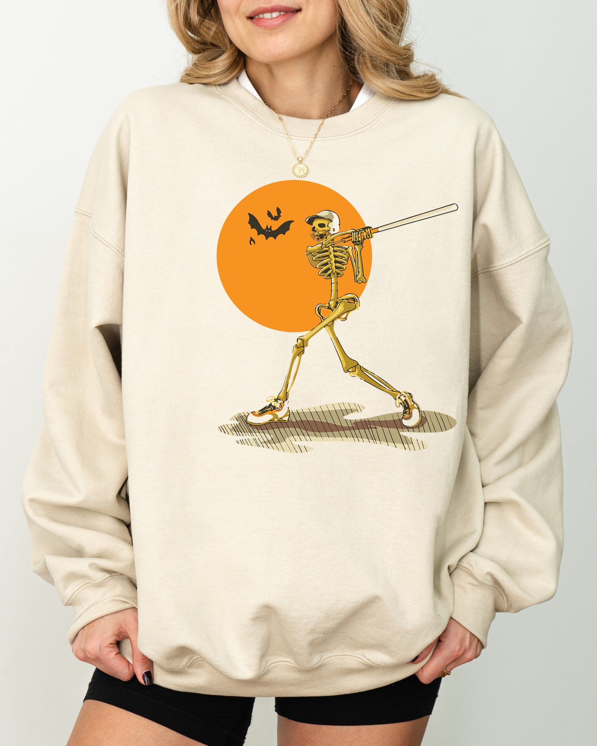 Golf, Skeleton, Spooky, Funny, Witch, Aesthetic, Meme, Halloween, Costume Sweatshirt